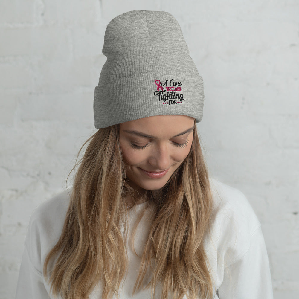 A Cure Worth Fighting For - Cuffed Beanie