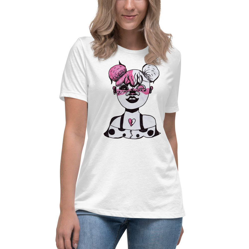 Mia's Merch Funky Girl -- Womens Relaxed T Shirt