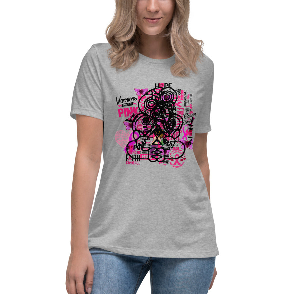 Breast Cancer Tiki - Women's Relaxed T-Shirt