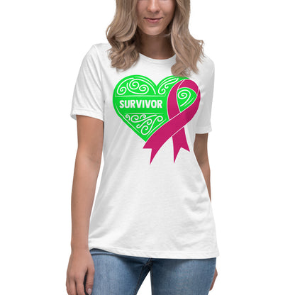 Survivor Green Breast Cancer -- Womens Relaxed T Shirt