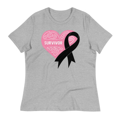 Survivor Pink Skin Cancer -- Womens Relaxed T Shirt