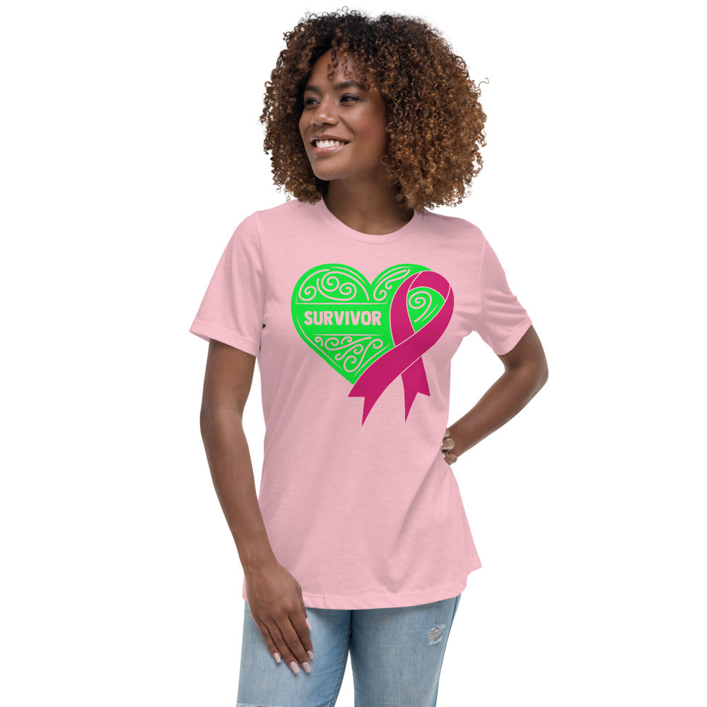 Survivor Green Breast Cancer -- Womens Relaxed T Shirt