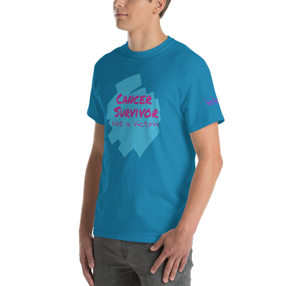 Cancer Survivor Not a Victim - Short Sleeve T-Shirt