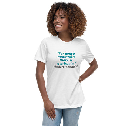 Blue For Every Mountain -- Womens Relaxed T Shirt