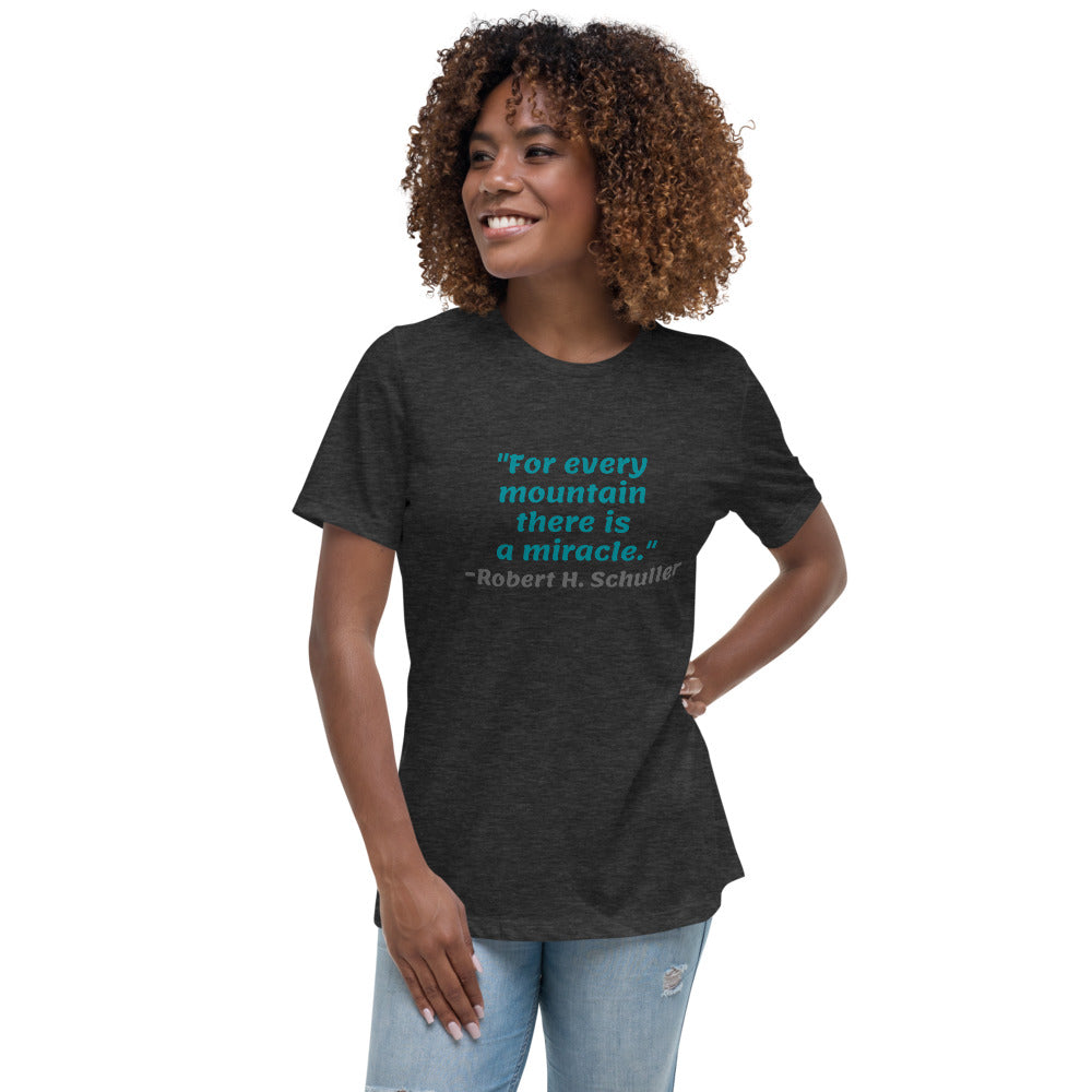 Blue For Every Mountain -- Womens Relaxed T Shirt