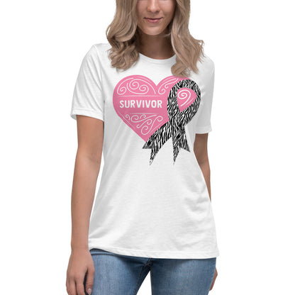 Survivor Pink Carcanoid Cancer -- Womens Relaxed T Shirt