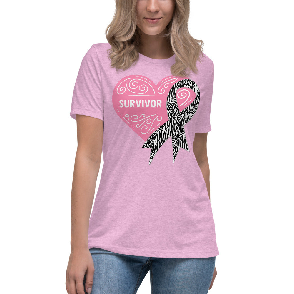 Survivor Pink Carcanoid Cancer -- Womens Relaxed T Shirt