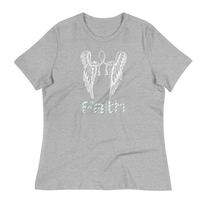 White Wings Faith -- Womens Relaxed T Shirt