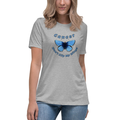 Cancer Won't Clip My Wings  - Women's Relaxed T-Shirt