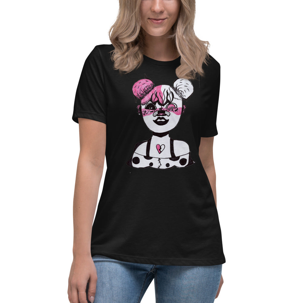 Mia's Merch Funky Girl -- Womens Relaxed T Shirt