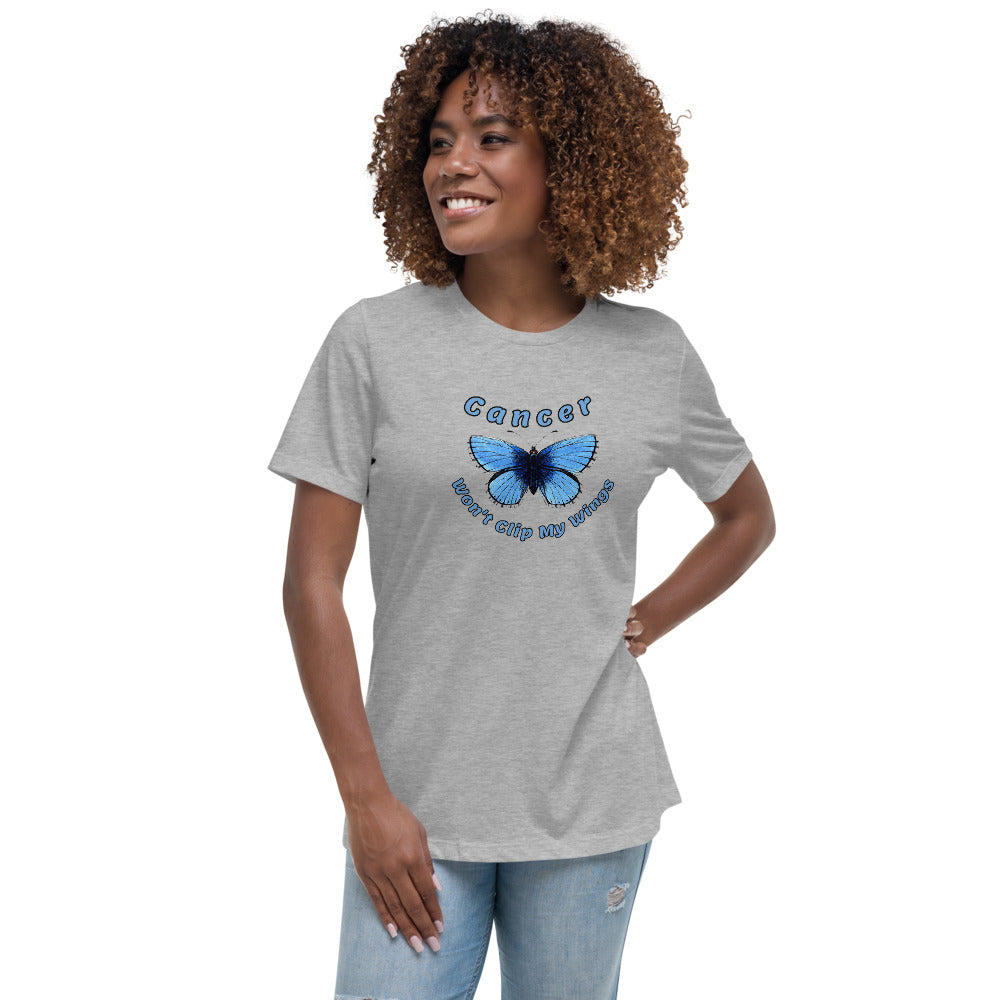 Cancer Won't Clip My Wings  - Women's Relaxed T-Shirt