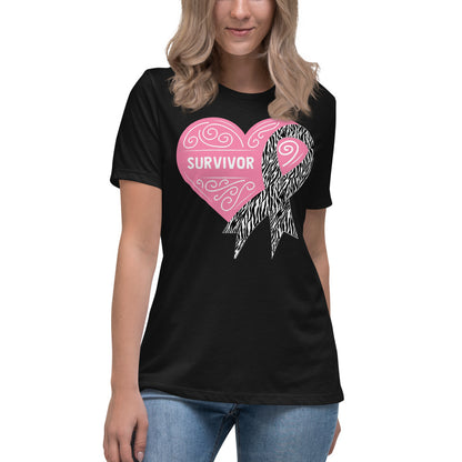 Survivor Pink Carcanoid Cancer -- Womens Relaxed T Shirt