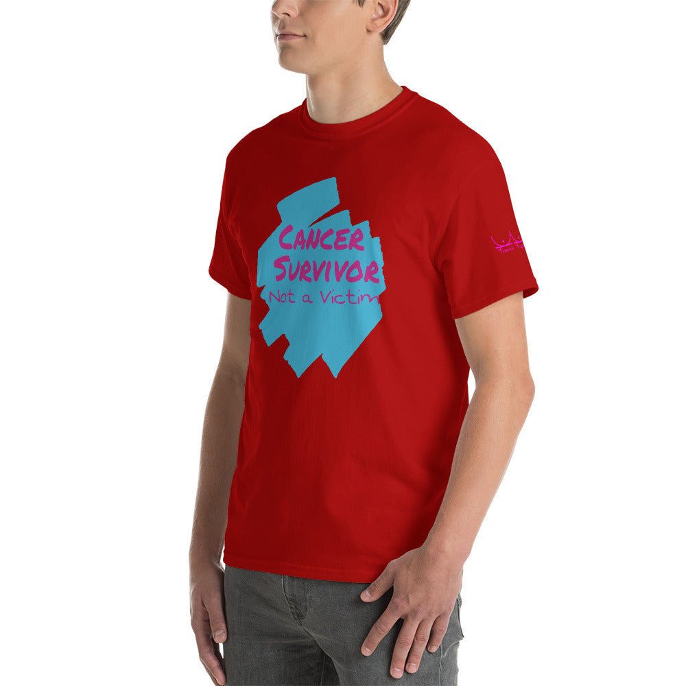 Cancer Survivor Not a Victim - Short Sleeve T-Shirt