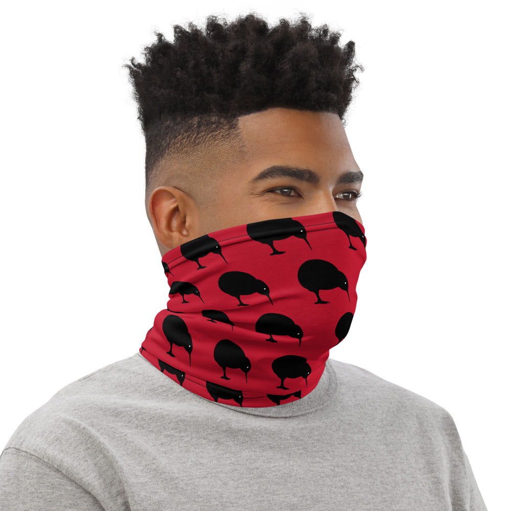 NZ Kiwi Dark Red - Neck Gaiter