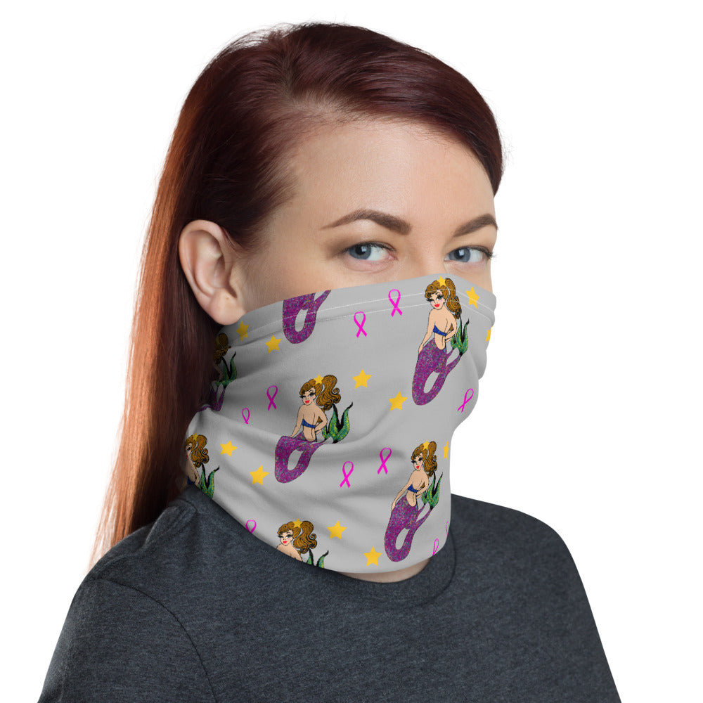 Mermaid Breast Cancer - Neck Gaiter