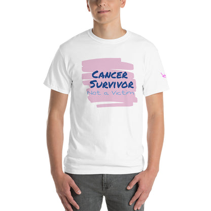 Cancer Survivor Not a Victim - Short Sleeve T-Shirt