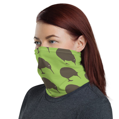 NZ Kiwi brown Green - Neck Gaiter
