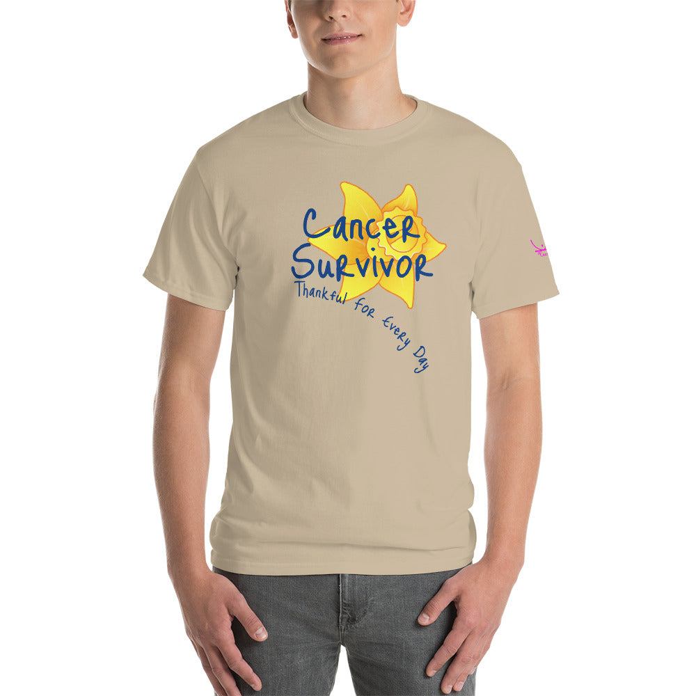 Cancer Survivor Thankful for Every Day - Short Sleeve T-Shirt