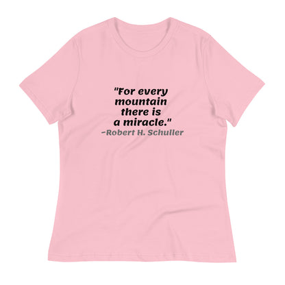 Black For Every Mountain -- Womens Relaxed T Shirt