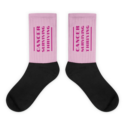 Cancer Surviving Thriving Socks