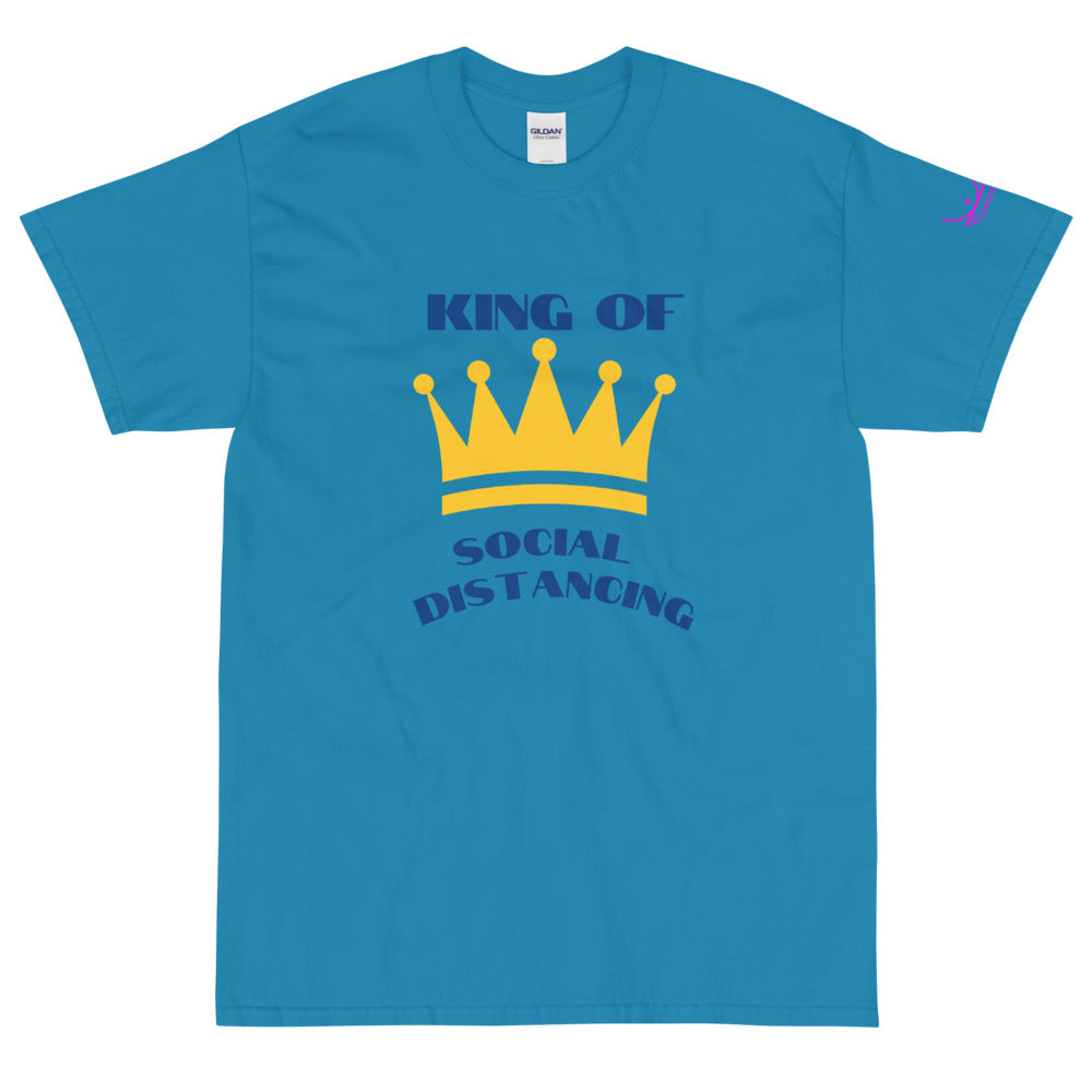 King of Social Distancing - Short Sleeve T-Shirt