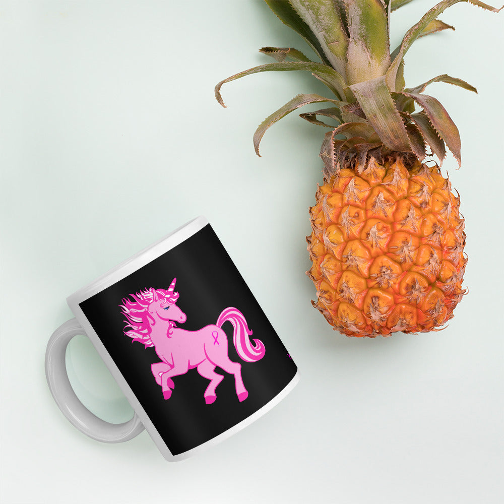 Pink Cancer Unicorn - Mug