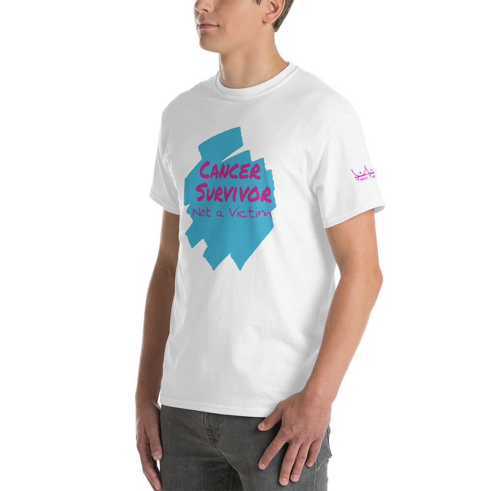 Cancer Survivor Not a Victim - Short Sleeve T-Shirt