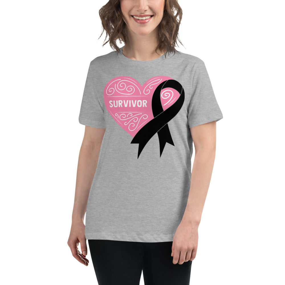 Survivor Pink Skin Cancer -- Womens Relaxed T Shirt