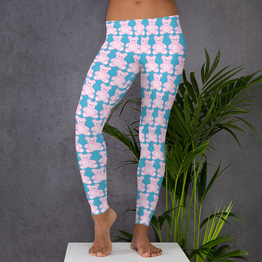 Pink Cancer Bear - Leggings