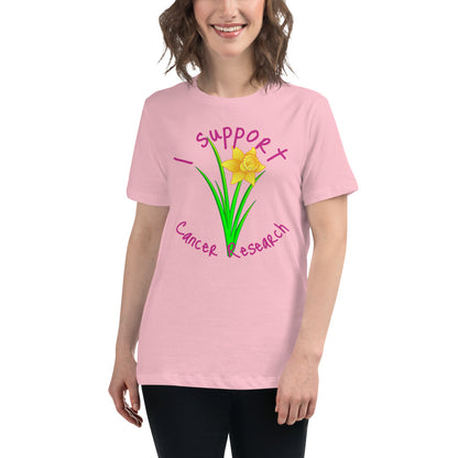 I Support Cancer Research - Women's Relaxed T-Shirt