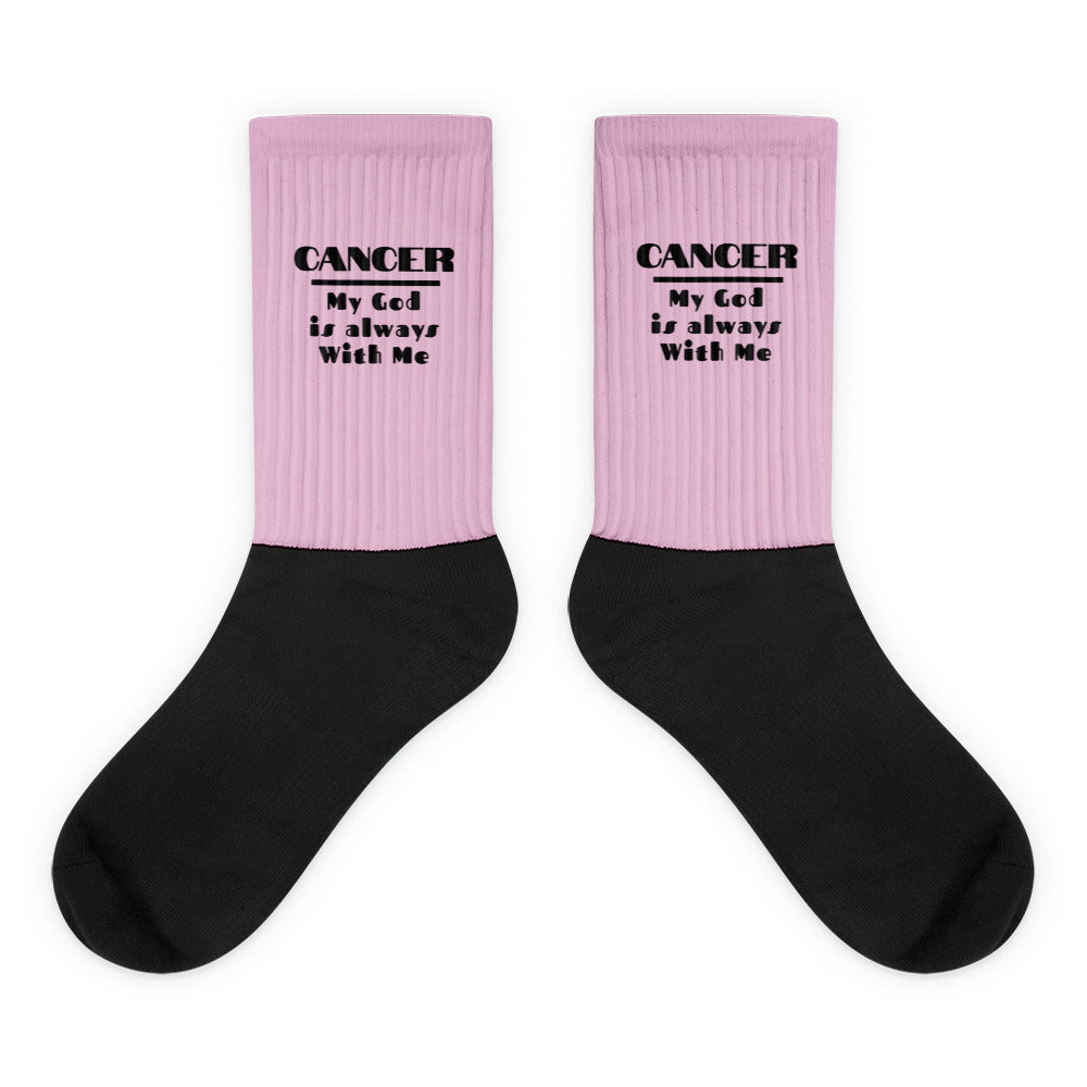 Cancer God is Always with me Socks