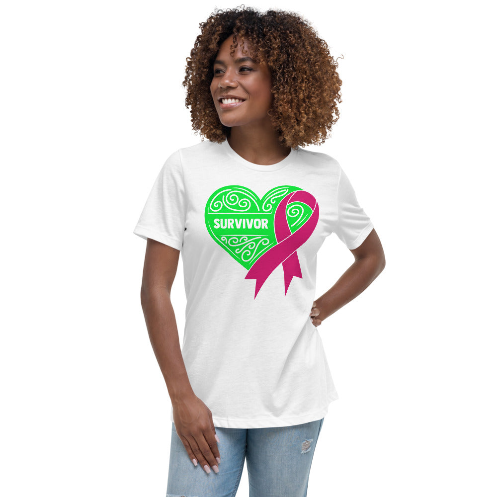 Survivor Green Breast Cancer -- Womens Relaxed T Shirt