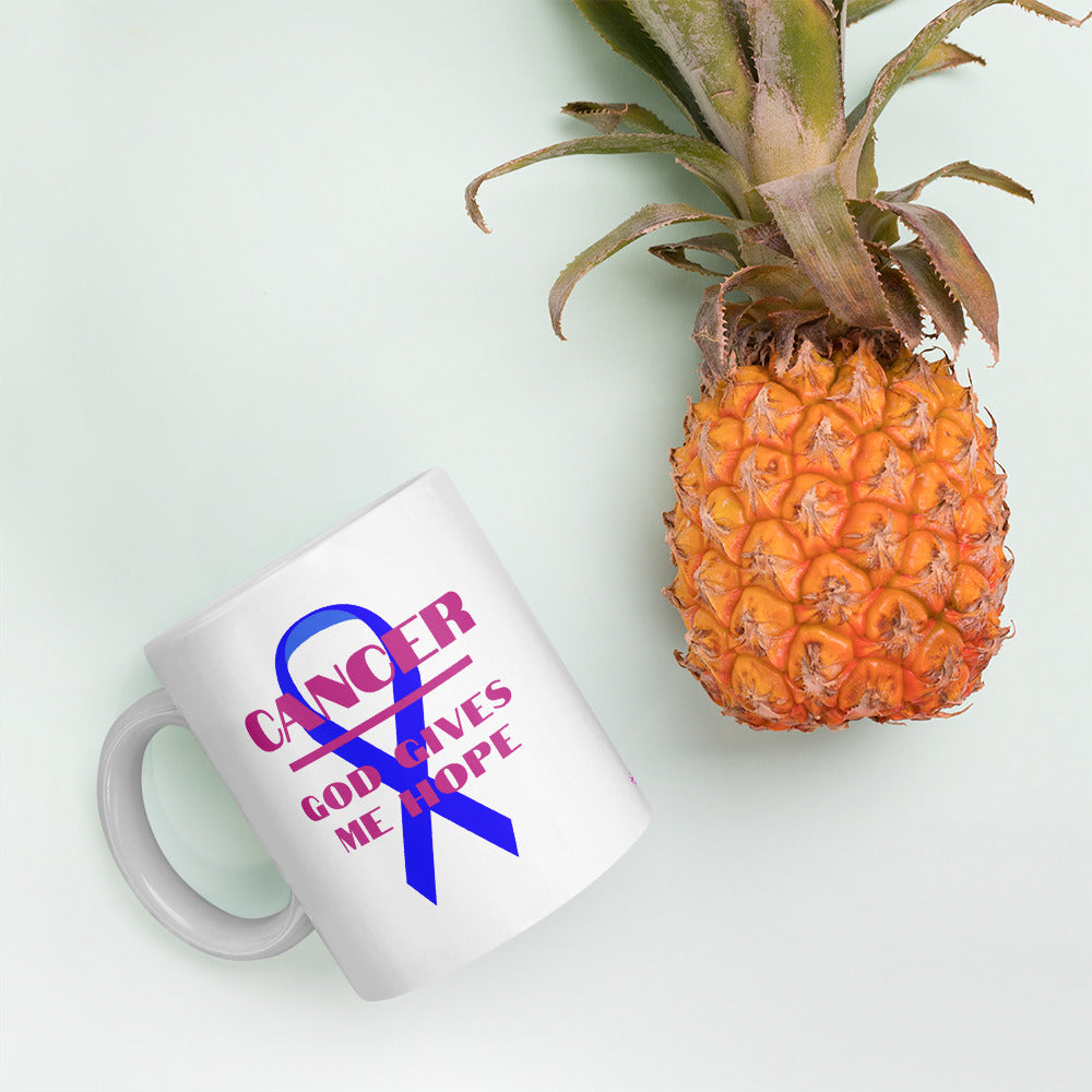 Cancer God gives me hope - Mug