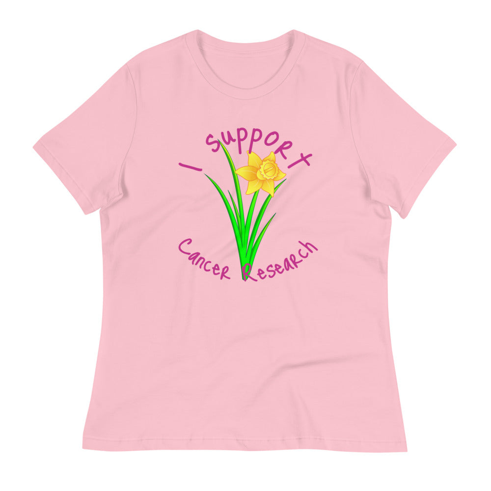 I Support Cancer Research - Women's Relaxed T-Shirt