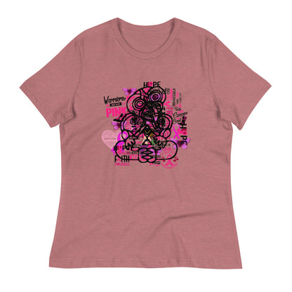 Breast Cancer Tiki - Women's Relaxed T-Shirt