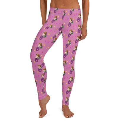 Breast Cancer Mermaid - Leggings