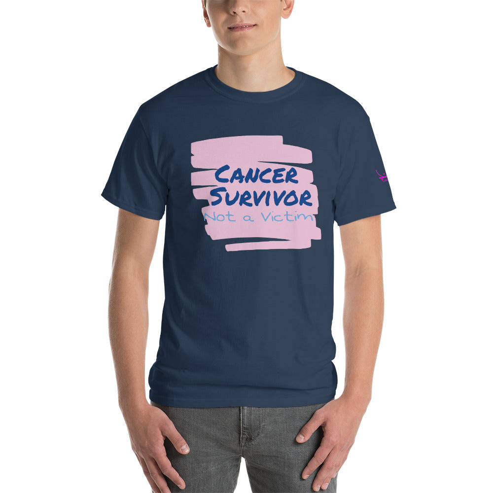 Cancer Survivor Not a Victim - Short Sleeve T-Shirt