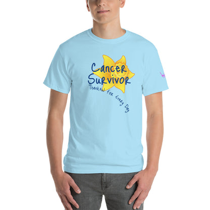 Cancer Survivor Thankful for Every Day - Short Sleeve T-Shirt