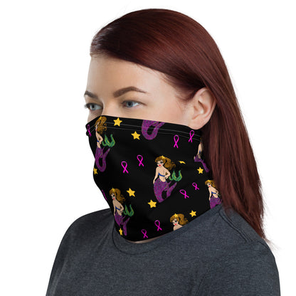 Mermaid Breast Cancer - Neck Gaiter