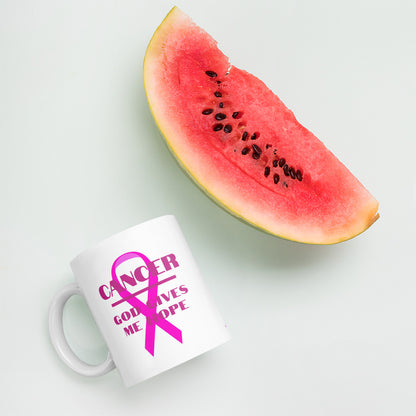 Cancer God gives me hope - Mug