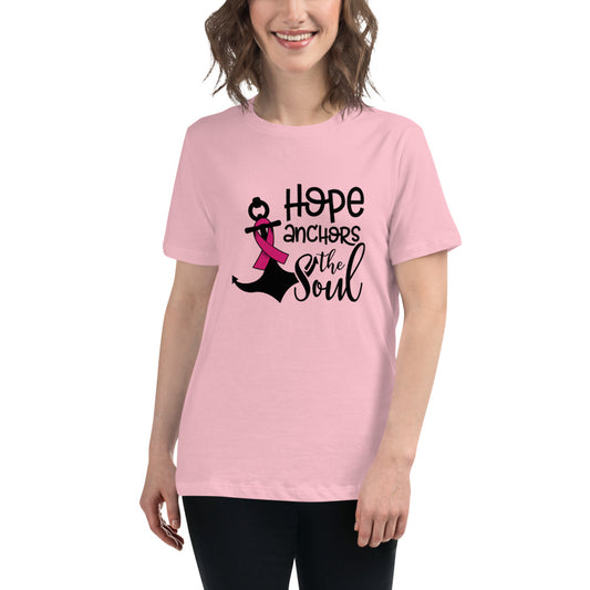 Hope Anchors The Soul -- Womens Relaxed T Shirt