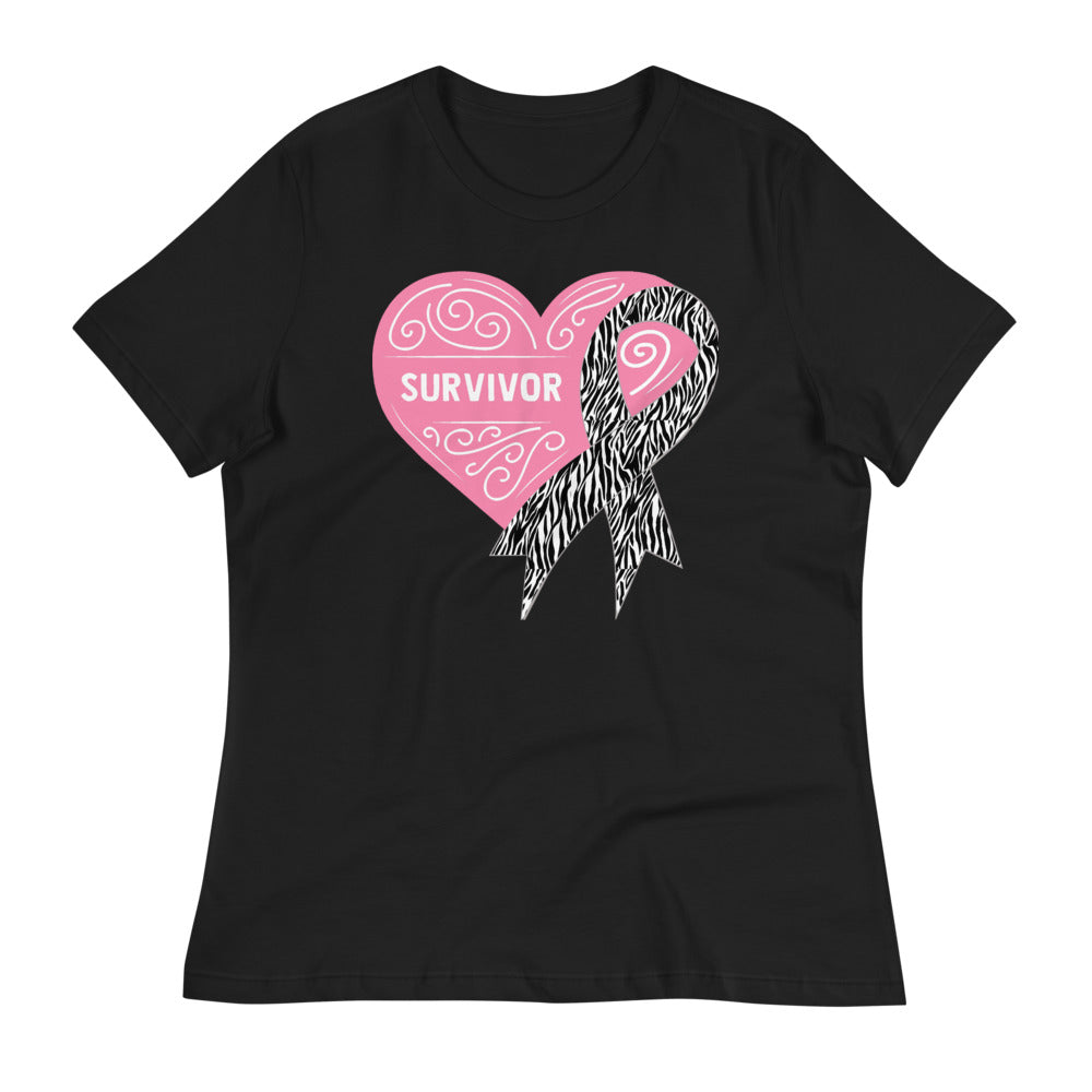 Survivor Pink Carcanoid Cancer -- Womens Relaxed T Shirt