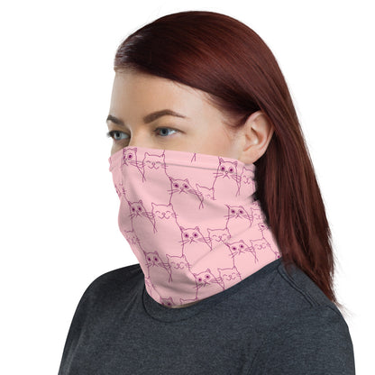 Happy Cat Surprised Cat - Neck Gaiter