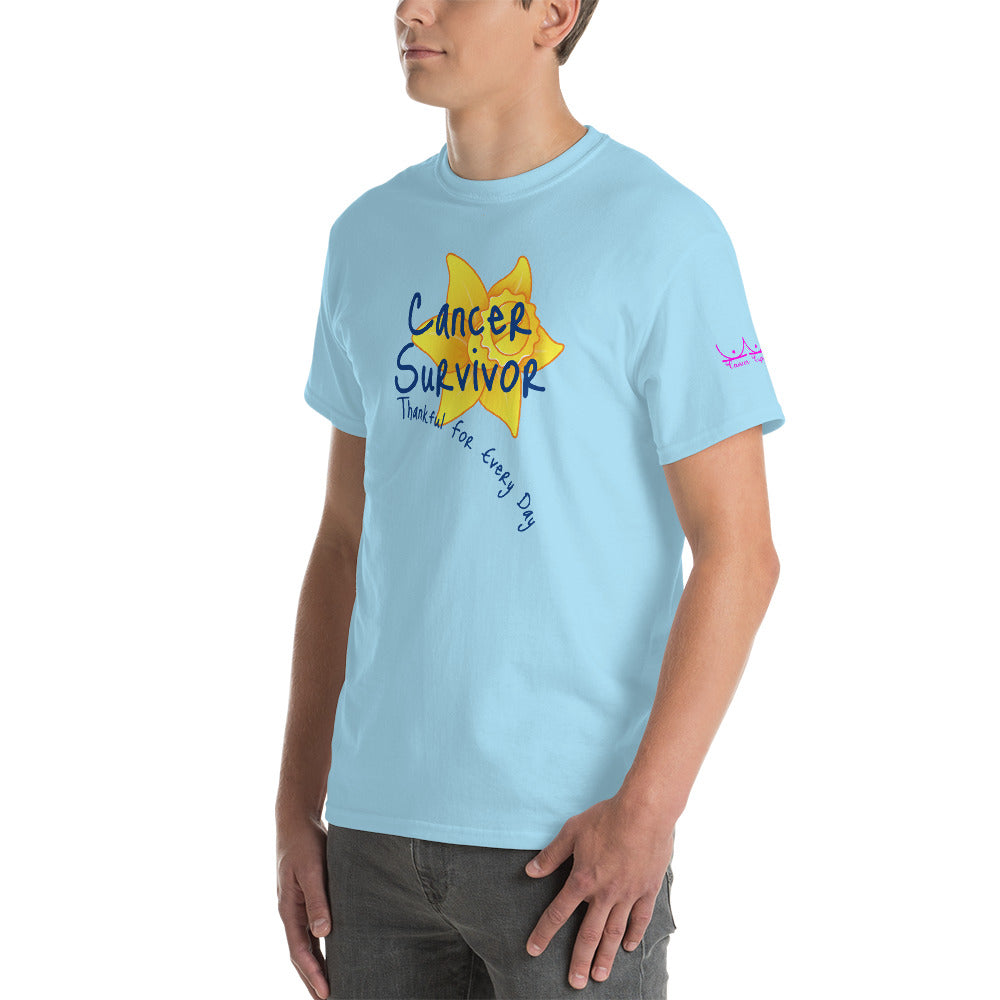 Cancer Survivor Thankful for Every Day - Short Sleeve T-Shirt