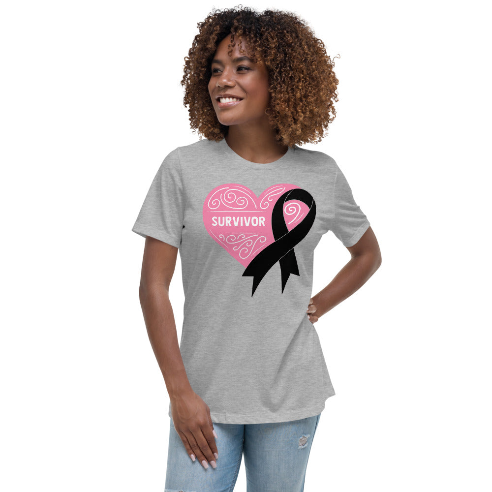 Survivor Pink Skin Cancer -- Womens Relaxed T Shirt