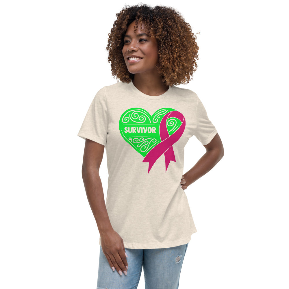 Survivor Green Breast Cancer -- Womens Relaxed T Shirt