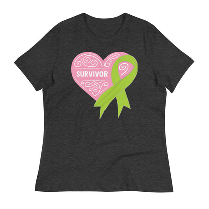 Survivor Pink Non Hodgkin Lymphoma Cancer -- Womens Relaxed T Shirt