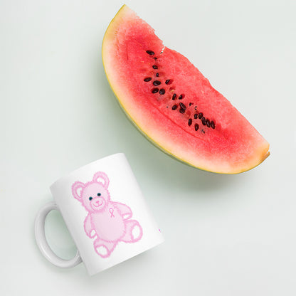Pink Cancer Bear - Mug