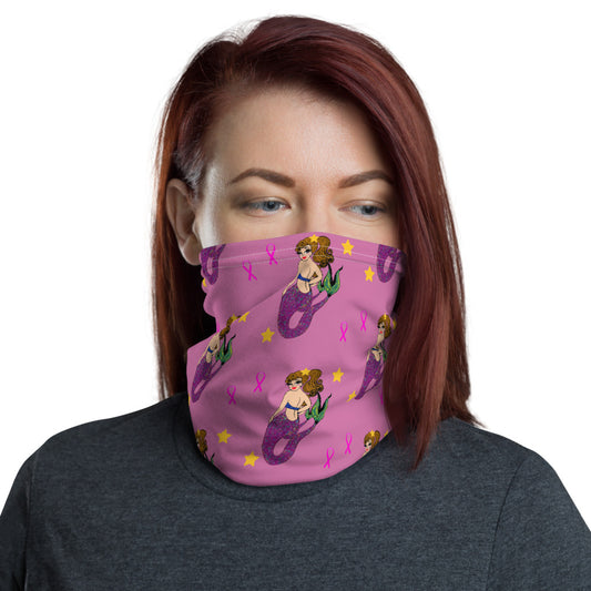 Mermaid Breast Cancer - Neck Gaiter