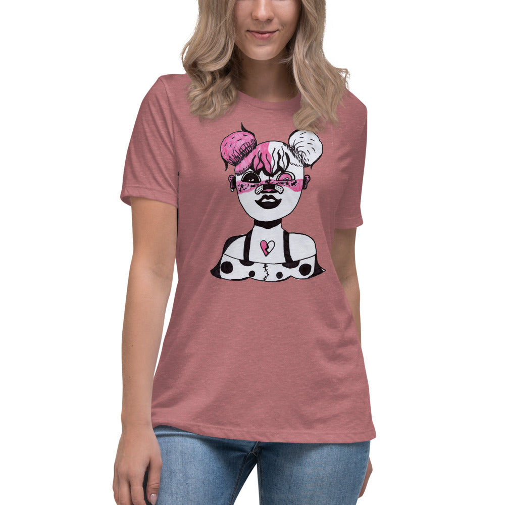 Mia's Merch Funky Girl -- Womens Relaxed T Shirt